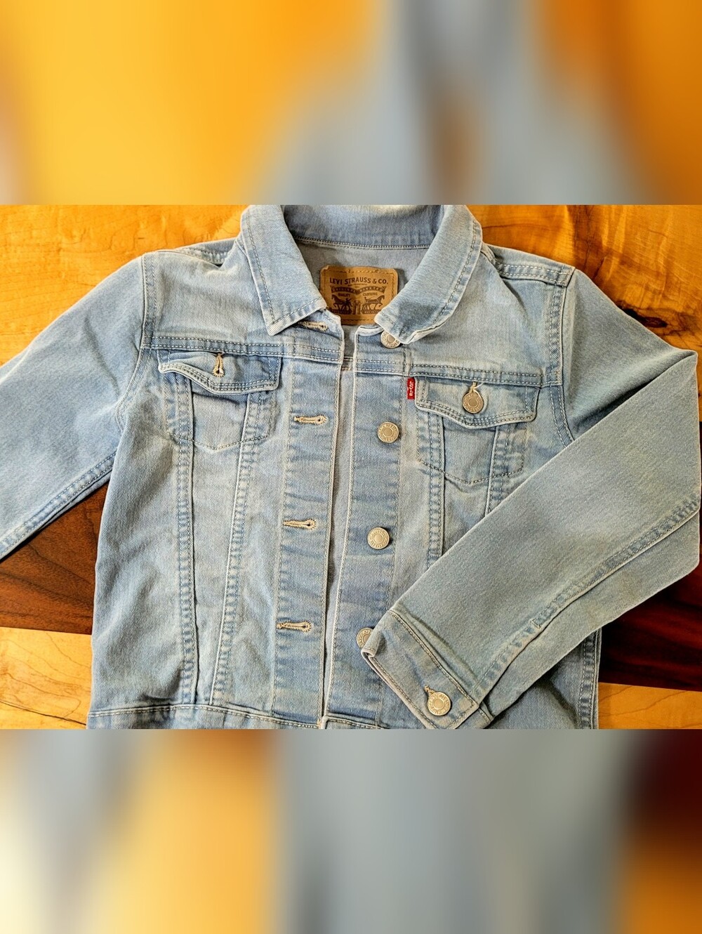 Levi's Light Blue Denim Kids Jacket